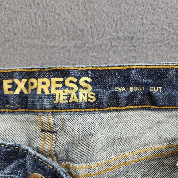 Express Jeans Women 12 Eva Curvy Mid Rise Boot Cut Jeans NWT - Picture 6 of 14